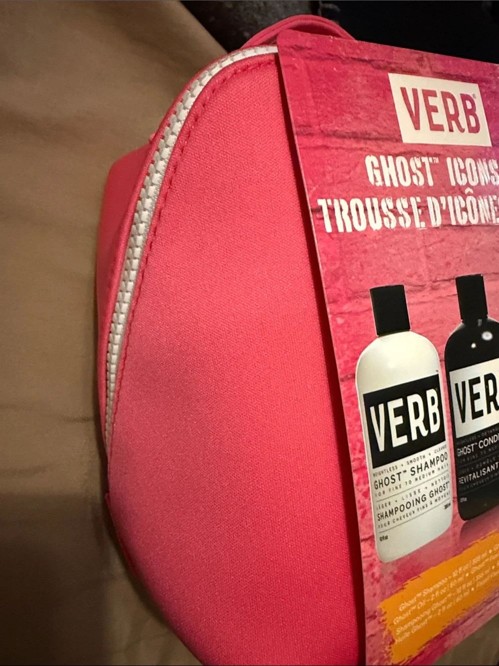 UnisexVERB Haircare Ghost Icons Kit - Pink bag NWT